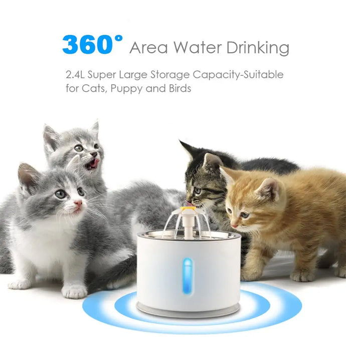 Ensure Your Pet Stays Hydrated with the 2.4L Automatic Water Fountain