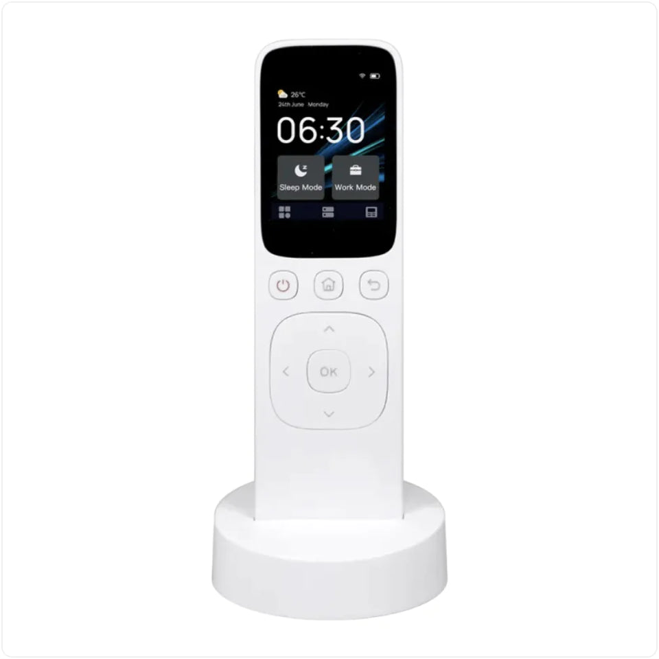 Smart Home Remote Control with Charging Dock